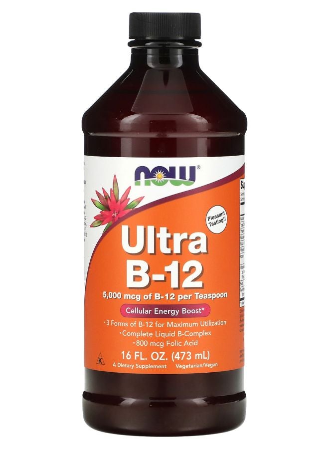 now Ultra B-12 5000 mcg 16 fl oz (473 ml) - Image 1