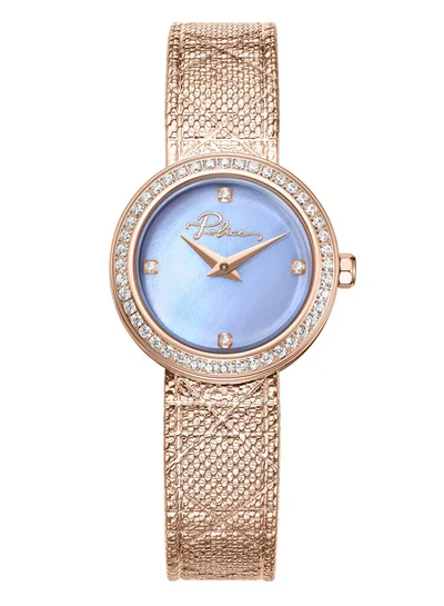 POLICE Women's Women's Flare Women's 26mm Watch with Baby Blue Mother-of-Pearl Dial & Mesh Bracelet