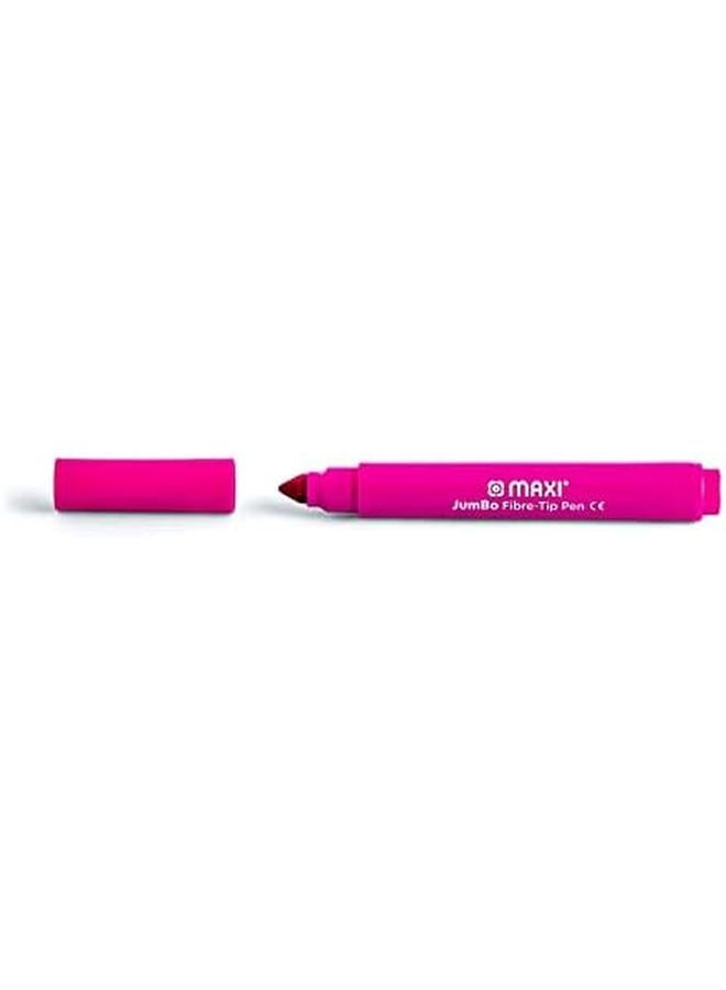 Maxi Mx Fpj12 Jumbo Washable Felt Tip Pens In A Wallet 12 Colors  - Image 3