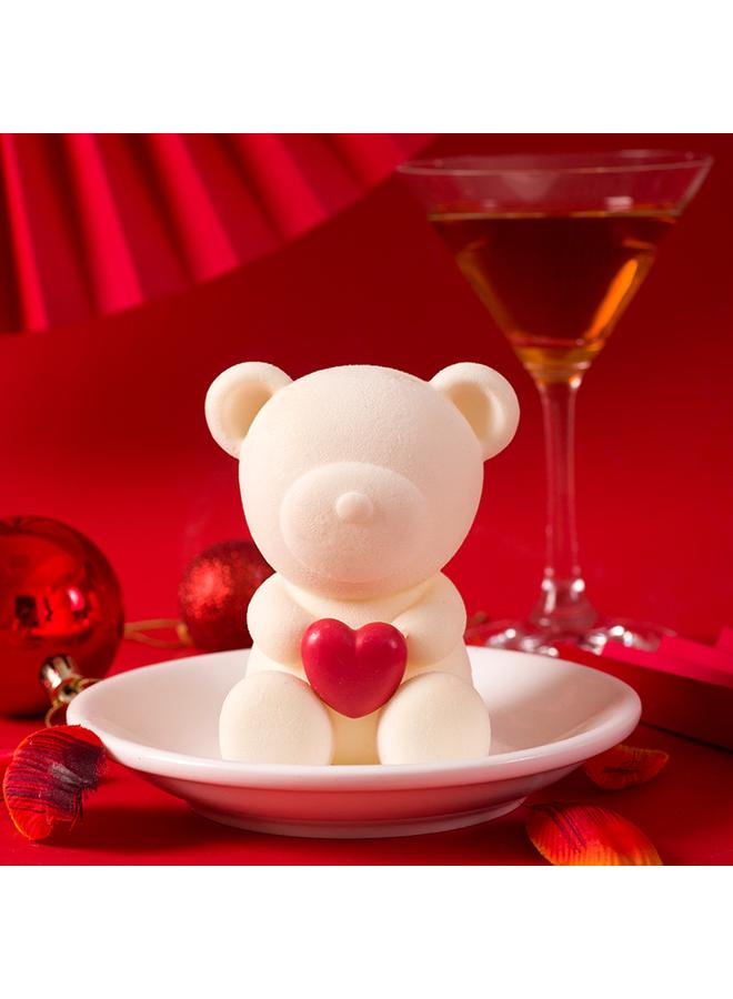 Bluejw Bear Cake Mold Silicone Food Grade Chocolate Baking French Creative Mousse Dessert Bear Grinding Tool - Image 5