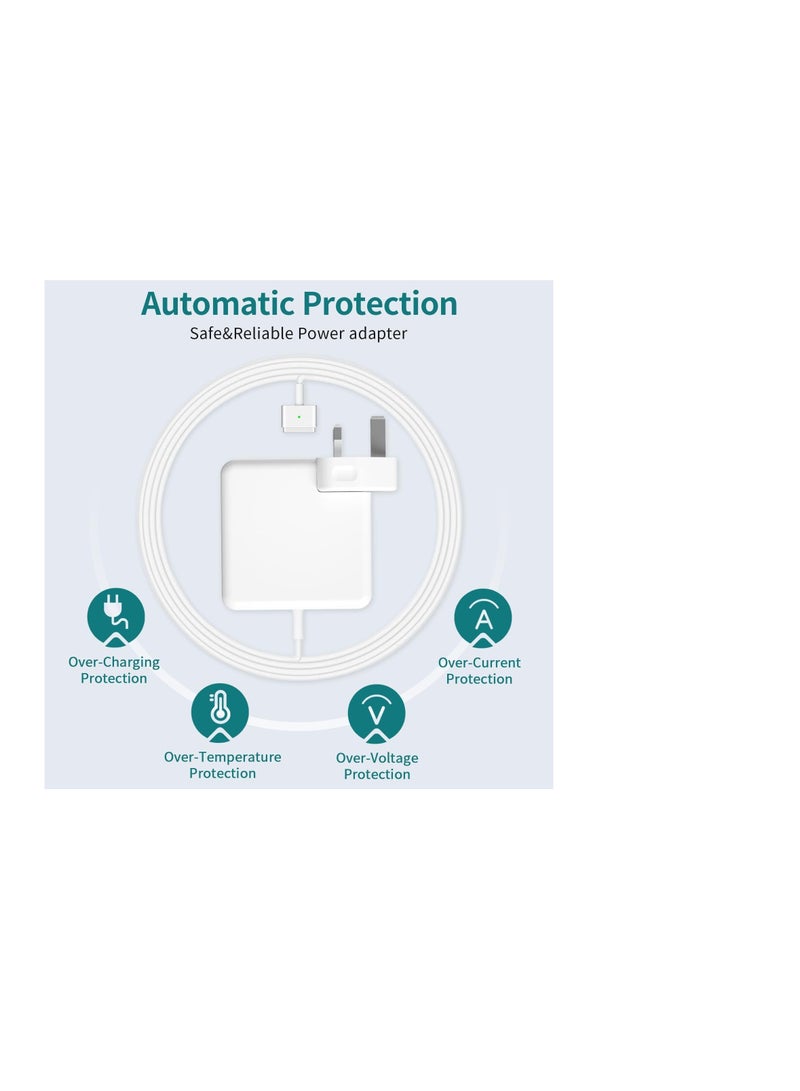 Terabyte MacBook Air Charger UK, 45W T-TIP Mac Charger Power Adapter Compatible with Macbook Air 11"13 inch(Mid-2012~2017), Models A1465 A1466 A1435 A1436 - Image 5