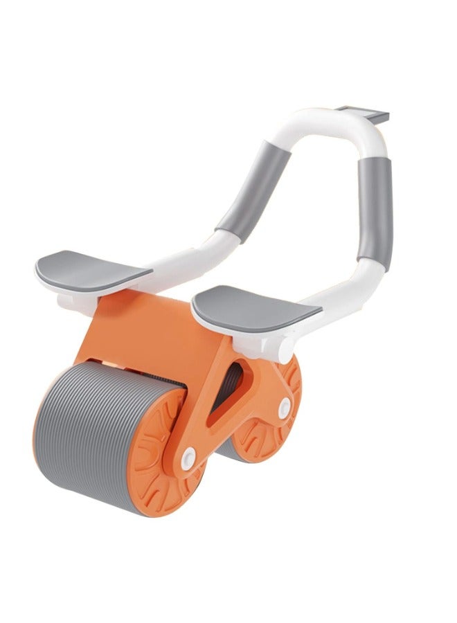 Generic Ab Abdominal Exercise Roller Elbow Support Automatic Rebound Abdominal Wheel with Knee Pad and Timer  - Image 1