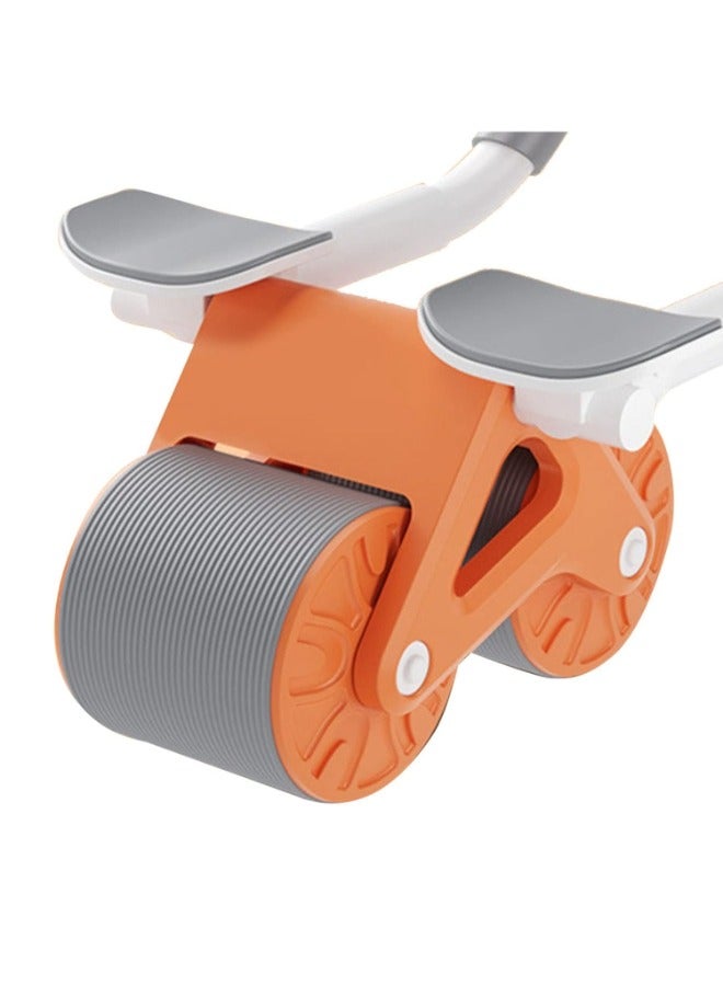 Generic Ab Abdominal Exercise Roller Elbow Support Automatic Rebound Abdominal Wheel with Knee Pad and Timer  - Image 4