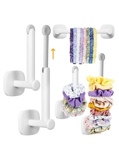 Excefore Scrunchie Holder, Hair Accessories Organizer Wall Hooks, DIY Hair Accessories Organizer Jewelry Hair Ties Holder, Waterproof Scrunchy Storage Stick, Adhesive Headband Cap Holder 2PCS  - Image 1