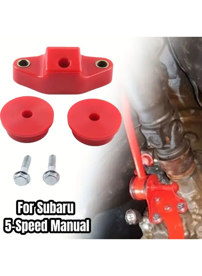 Red 5 Speed Front Rear Shifter Bushing Kit for Wrx Impreza 1998 2014 - Image 1