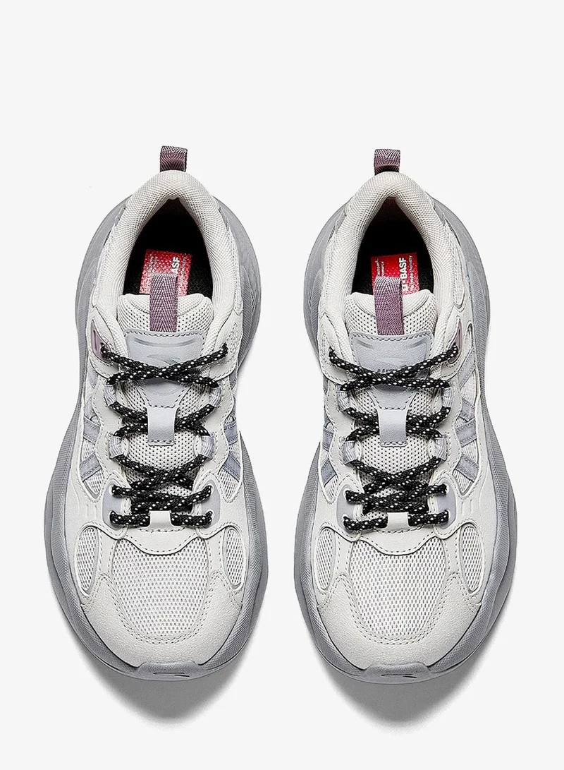 ANTA Women’s Colorblock Low-Top Chunky Sneakers – Casual Everyday Comfort Shoes