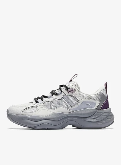 ANTA Women’s Colorblock Low-Top Chunky Sneakers – Casual Everyday Comfort Shoes