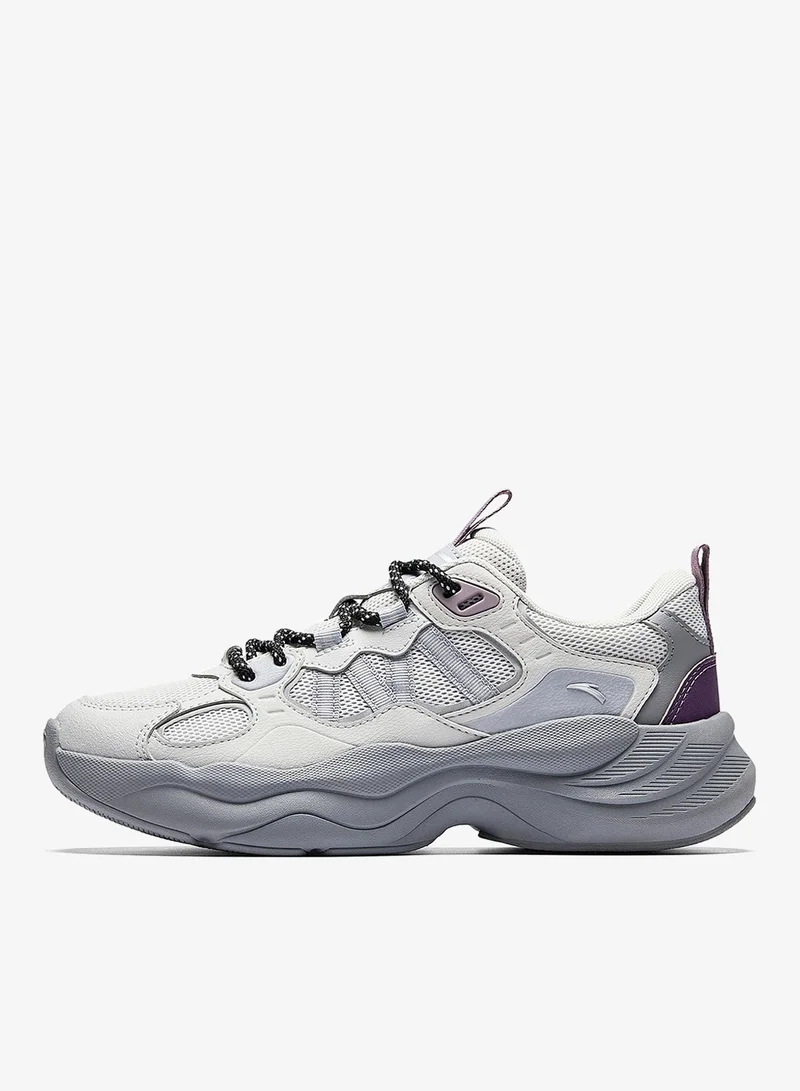 انتا أحذية رياضية نسائية مريحة كاجوال بألوان متداخلة ونعل سميك