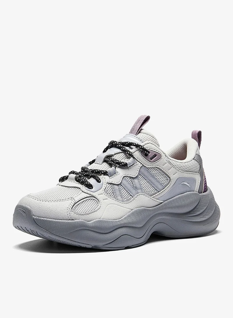 انتا أحذية رياضية نسائية مريحة كاجوال بألوان متداخلة ونعل سميك