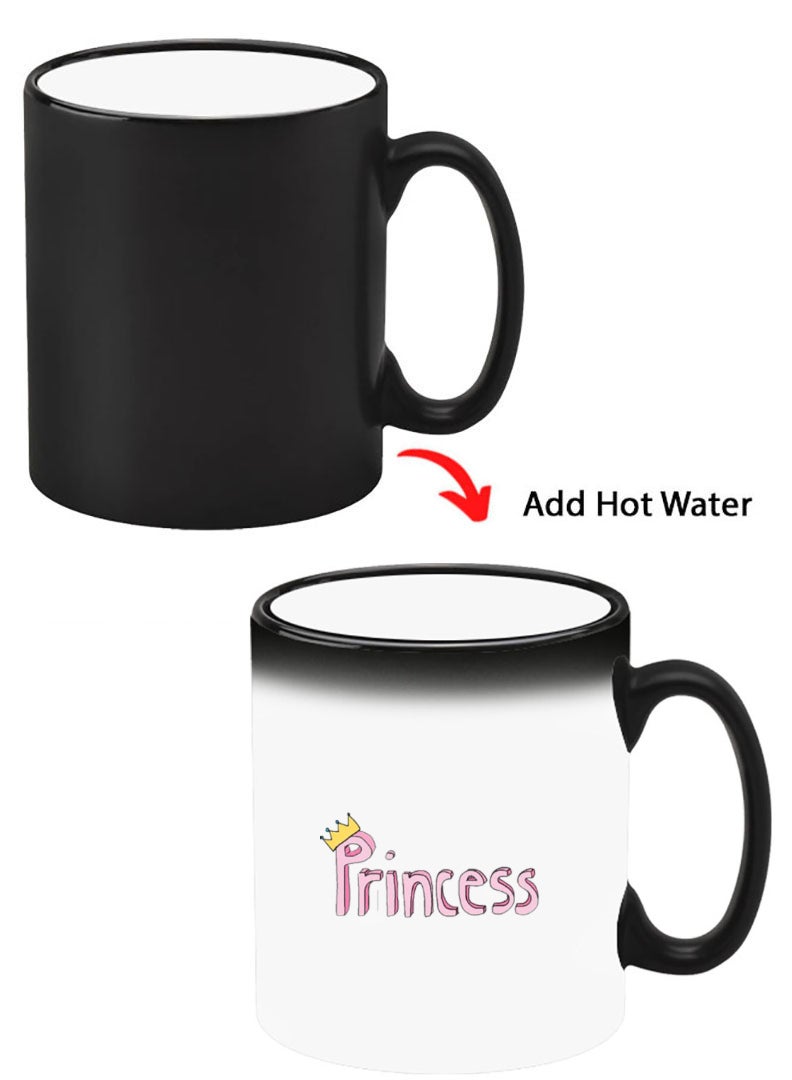 Theodor Color Changing Heat Sensitive Ceramic Mug, Image Revealed When HOT Liquid is Added! Princess - Image 1