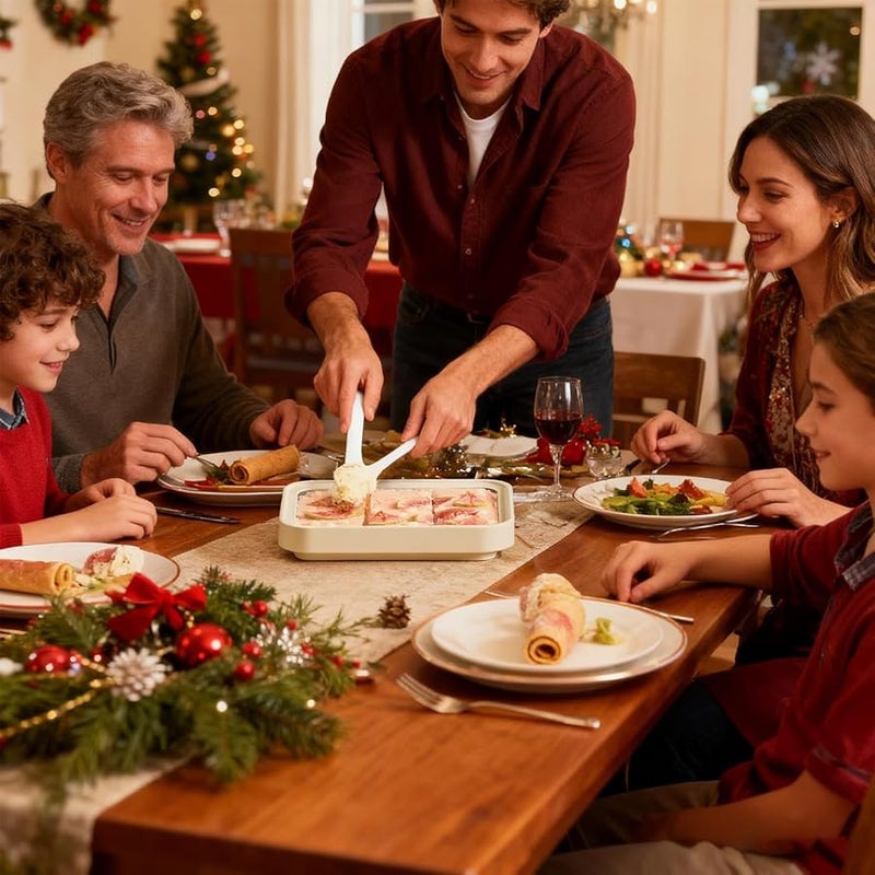 آلة صنع آيس كريم رول أبيض 20.5 سم سهلة الاستخدام ملحق مطبخ للحلويات الناعمة - Image 3