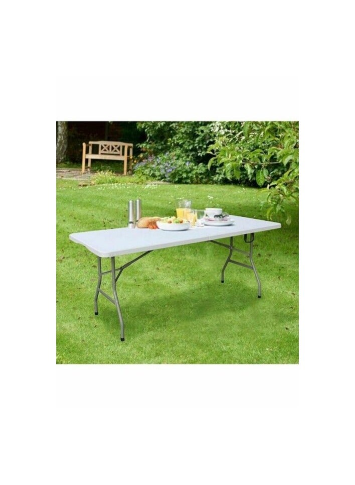 promass Adjustable Folding Table Portable Plastic Picnic Party Camping Table Indoor Outdoor, Size 180X74X74CM - Image 3