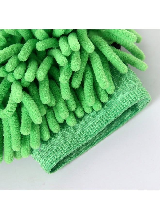 JIETU Thickened Chenille Car Wash Gloves Coral Fleece Foaming Gloves Long Fleece Single-sided Double-sided Car Wipe Gloves Car Wipe - Image 3