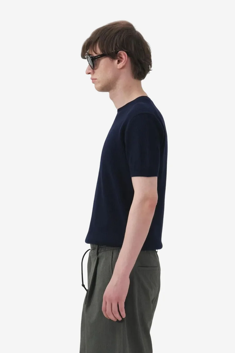 Giesto Navy Blue GIESTO Men's Cotton Crew Neck T-Shirt for Men | Best Price UAE