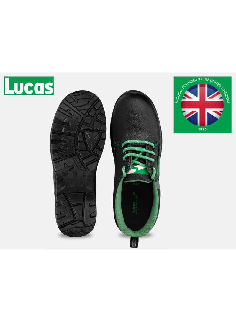 لوكاس يسرنا أن نقدم لكم أحذية لوكاس للسلامة - تجدون في المرفق مواصفات أحدث إضافة إلى خط أحذية السلامة عالية الأداء لدينا، والذي طورته لوكاس، العلامة التجارية البريطانية الشهيرة التي تحتفل بفخر بمرور 150 عامًا على التميز الهندسي في عام 2025.  بإرثها العريق المبني على الثقة والابتكار، صُممت أحذية لوكاس للسلامة لتوفير الراحة والحماية والمتانة في بيئات العمل الأكثر تطلبًا - مثالية لقطاعات مثل البناء والتصنيع والخدمات اللوجستية والسيارات.  لماذا تختار أحذية لوكاس للسلامة؟  • إرث بريطاني عريق يمتد لـ 150 عامًا - جودة موثوقة منذ عام 1875  • ميزات أمان متقدمة - أحذية لوكاس للسلامة مزودة بأغطية أصابع فولاذية ومقاومة للانزلاق  • راحة استثنائية - حذاء لوكاس للسلامة الصناعية بتصميم مريح مع مواد تسمح بمرور الهواء  • متانة مثبتة - أحذية لوكاس للسلامة للرجال والنساء مصممة لأداء يدوم طويلًا - Image 4