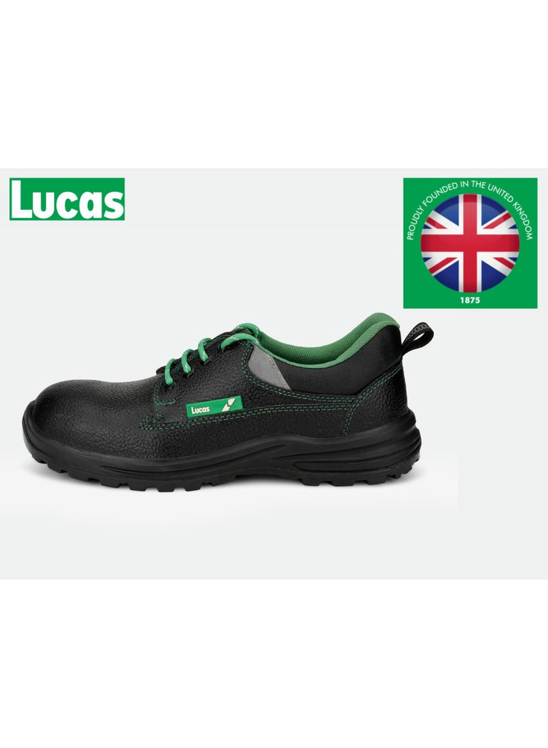 لوكاس يسرنا أن نقدم لكم أحذية لوكاس للسلامة - تجدون في المرفق مواصفات أحدث إضافة إلى خط أحذية السلامة عالية الأداء لدينا، والذي طورته لوكاس، العلامة التجارية البريطانية الشهيرة التي تحتفل بفخر بمرور 150 عامًا على التميز الهندسي في عام 2025.  بإرثها العريق المبني على الثقة والابتكار، صُممت أحذية لوكاس للسلامة لتوفير الراحة والحماية والمتانة في بيئات العمل الأكثر تطلبًا - مثالية لقطاعات مثل البناء والتصنيع والخدمات اللوجستية والسيارات.  لماذا تختار أحذية لوكاس للسلامة؟  • إرث بريطاني عريق يمتد لـ 150 عامًا - جودة موثوقة منذ عام 1875  • ميزات أمان متقدمة - أحذية لوكاس للسلامة مزودة بأغطية أصابع فولاذية ومقاومة للانزلاق  • راحة استثنائية - حذاء لوكاس للسلامة الصناعية بتصميم مريح مع مواد تسمح بمرور الهواء  • متانة مثبتة - أحذية لوكاس للسلامة للرجال والنساء مصممة لأداء يدوم طويلًا - Image 1
