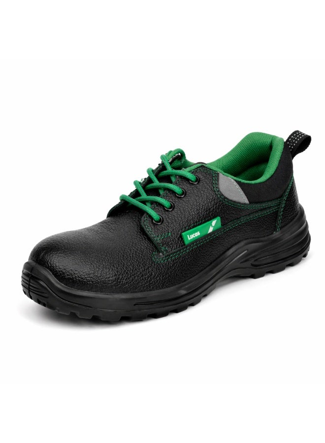 Lucas Oxford LA Steel Toe Industrial Safety Shoes, Durable Work Footwear with Slip Resistant Sole Design for Factory, Warehouse and Outdoor Industrial Use for Men and Women - Image 1