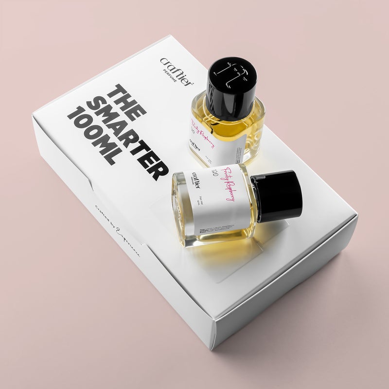 Craftier Perfume FRUITY RASPBERRY - Inspired of-212 VIP PARTY FEVER, Eau De Parfum For Women - SMART 100 (2 x 50ml) - Image 1