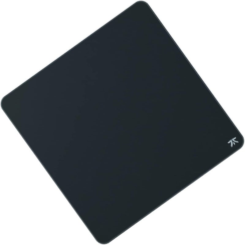 Fnatic Dash XL Extended Pro Gaming Mouse Mat for Esports with Stitched Edges and Anti-Slip Rubber Base, Fast Surface (Size XL - Black, Hybrid Fabric) - 475 x 475 x 3mm - Image 1