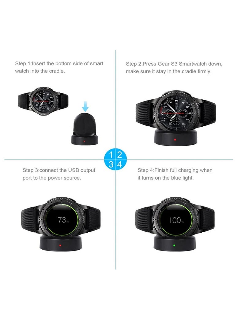 For Samsung Gear S2 SM-R720 / SM-R730 - Wireless Power Charging Charger Dock