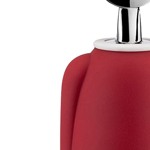 Alessi AAM23 R Alessandro M. - Design Corkscrew in Chrome-plated Zamak and Thermoplastic Resin, Red and White - Image 4