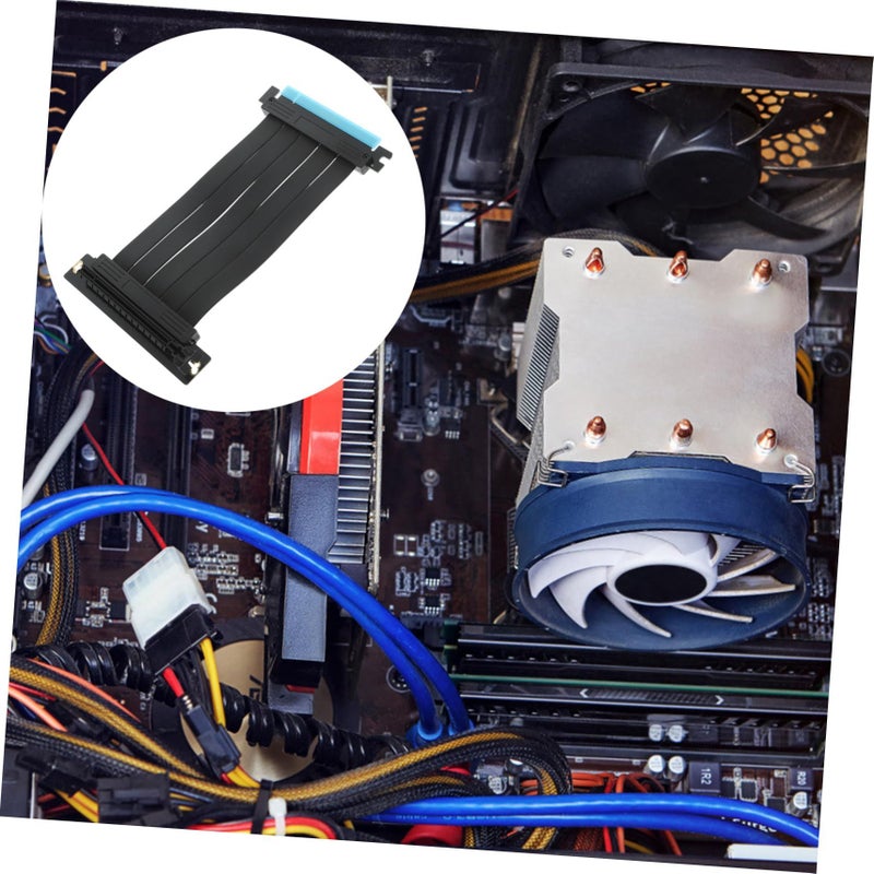 كابل تمديد PCIe بزاوية 90 درجة لوحدة معالجة الرسوميات (GPU)، عالي السرعة ومرن، مناسب للتركيب الرأسي - Image 5
