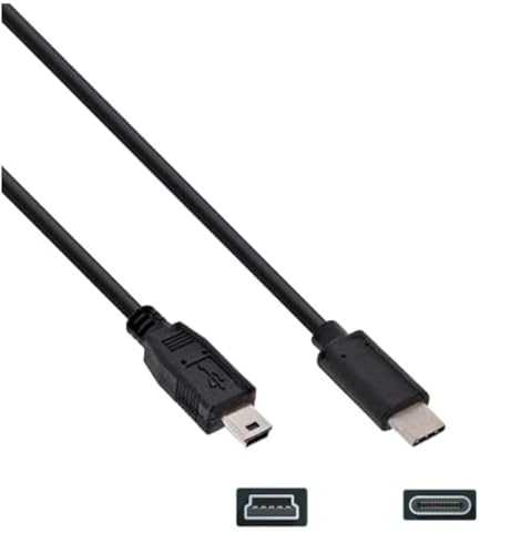 ienza USB C Data Transfer Interface Cable Cord Wire for Canon EOS Rebel T5i T6 T6i T7, Select Powershot, Vixia, for Nikon DSLR D610 D90 (See List of Compatible Models & Read Description Below Before Buying) - Image 1