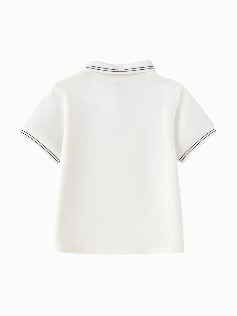 بالابالا Toddler Boys Lapel short-sleeved T-shirt