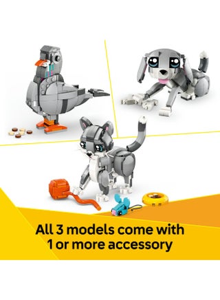 Creator 3in1 Playful Cat Figure, Toy Animal Set 31163 (Age 8+, 407 Pieces) - view 5