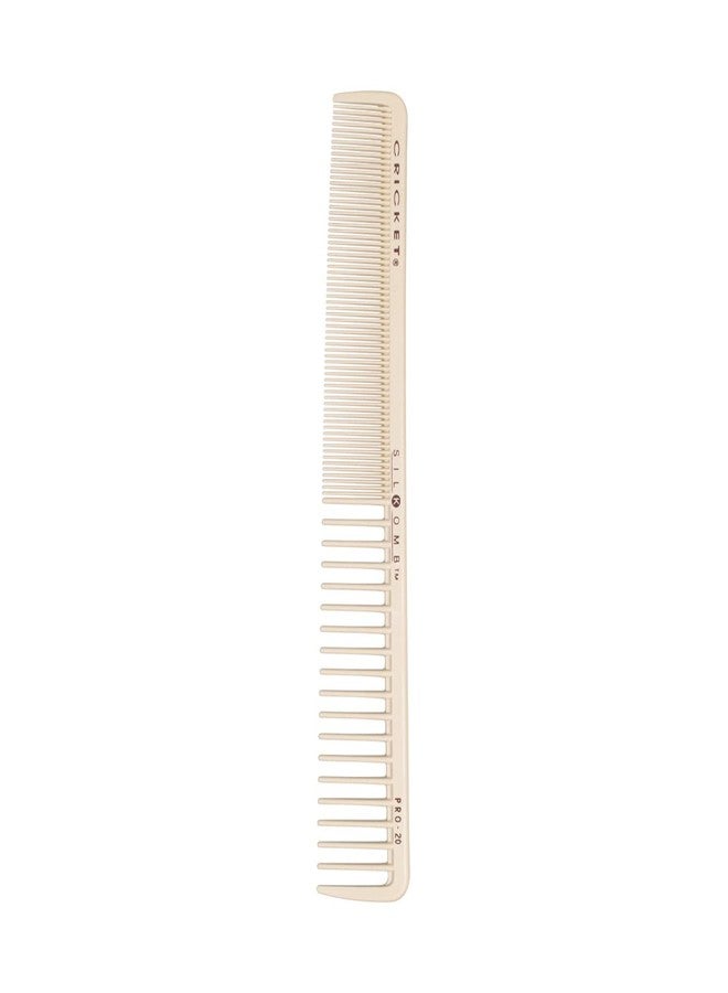Cricket Silkomb Pro-20 All Purpose Hair Cutting Comb - Silicone-Injected, Seamless Teeth with Dual Tooth Pattern for Precision Cutting, Styling, Ideal for All Hair Types - Image 1