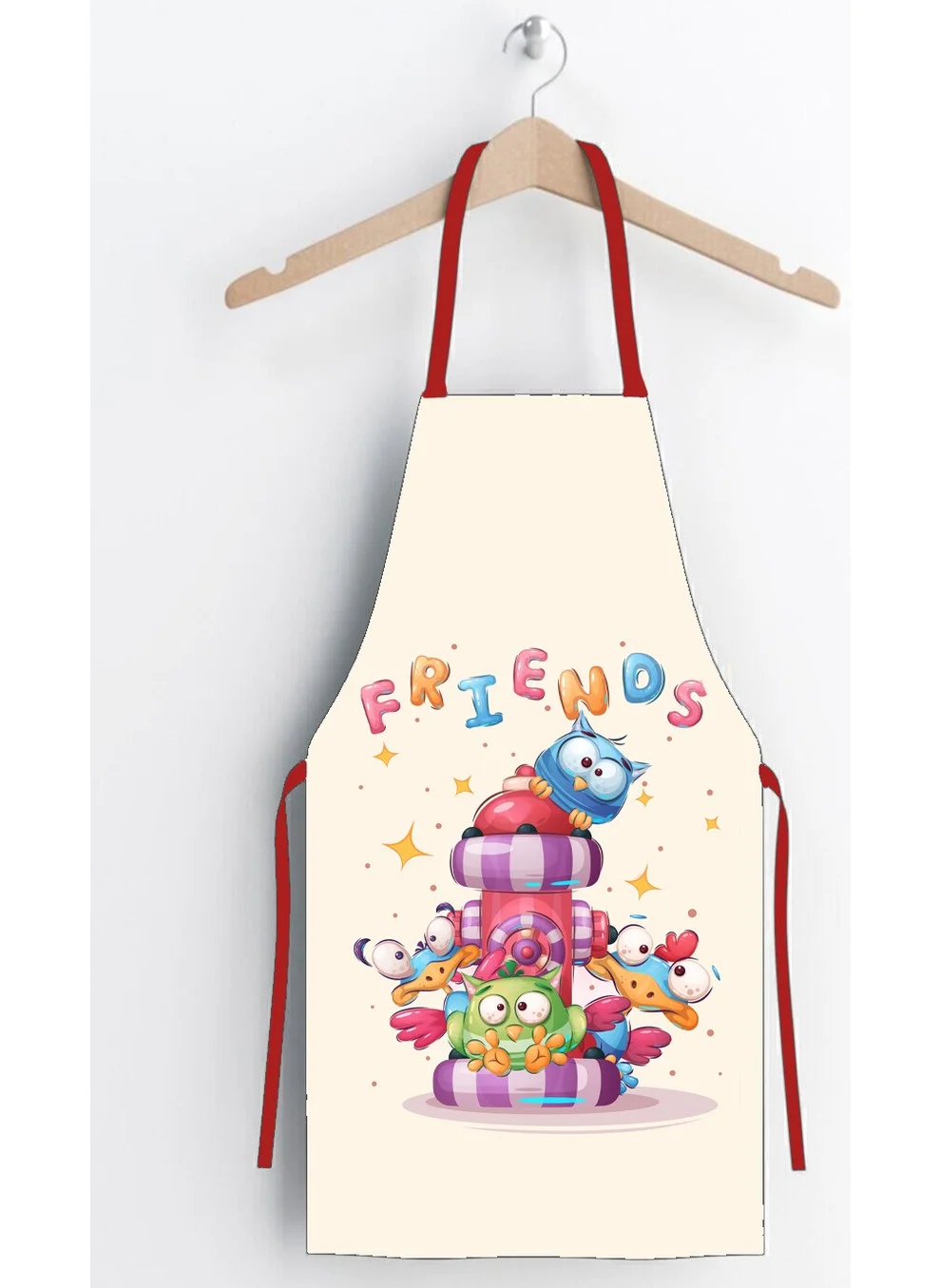 Ays Home Friends Kindergarten Coloring Activity Apron