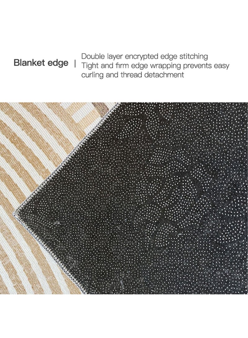 Sharpdo Area Rugs Modern Simple Short Pile Carpet Living Room Bedroom Rug Anti-slip Floor Carpet Home Decor 160 * 230CM - Image 3