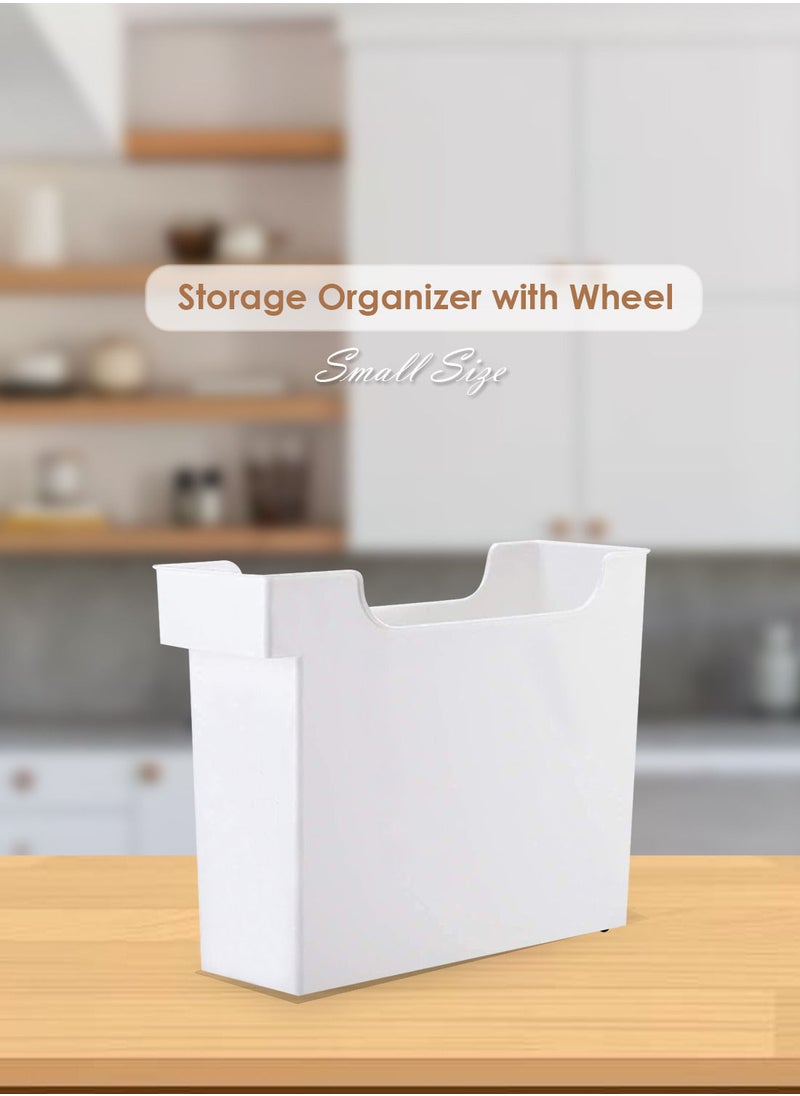 AIWANTO 1-piece Multifunctional Storage Sliding Box With Wheels Space Saver Storage Organizer & Container (Small)  - Image 5