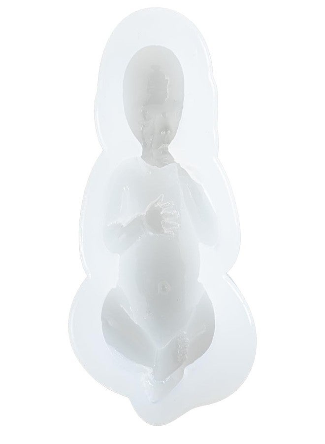 FUNSHOWCASE Large Sleeping Baby Fondant Silicone Mold for Cake Topper Decoration Chocolate Soap Candle Wax Clay 3.6x2inch - Image 4