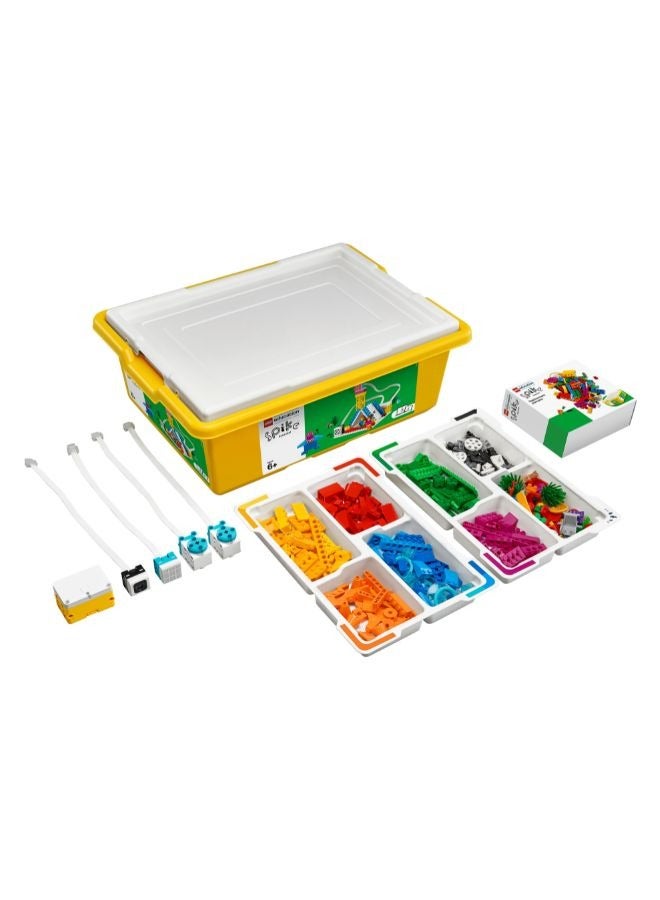 LEGO Education طقم سبايك إسِنشيال 45345 – مجموعة برمجة وروبوتات مكونة من 449 قطعة، مناسب للأعمار 6–10 سنوات، يحتوي على وحدة تحكم ومحركات ومستشعرات، متعدد الألوان - Image 1