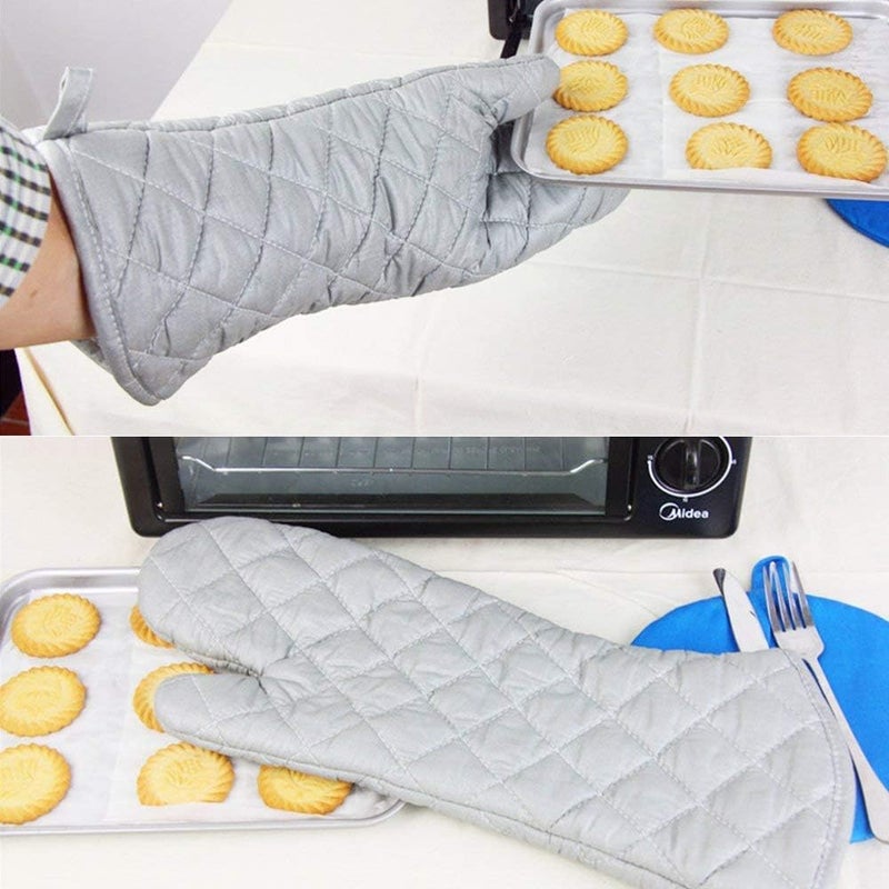 Imaashi The Bliss Oven Mitts, Heat Resistant Cooking Oven Gloves Can be Used for Grilling Smoking Cooking Baking Frying or handling Super-hot Itemss (Pack of 2) - Image 5