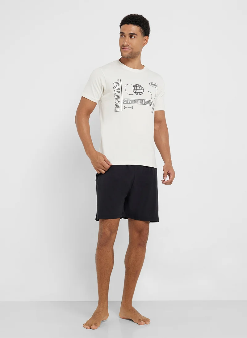 Seventy Five Nightwear T-Shirt & Shorts Sets