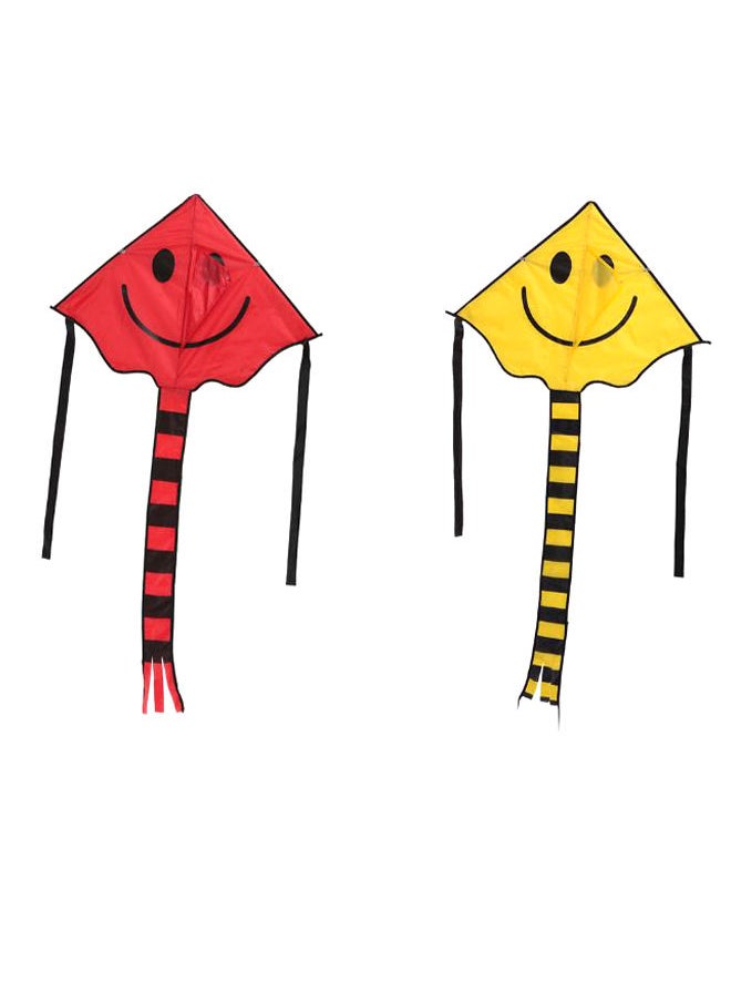 NIBEMINENT Smiley Kite With Handle Line 60 x 80centimeter 