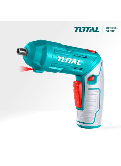 TOTAL Lithium Ion 4V Screwdriver 2 Functions With 19 Screwdriver Bits And Connector TSDLI0442
