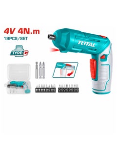 TOTAL Lithium Ion 4V Screwdriver 2 Functions With 19 Screwdriver Bits And Connector TSDLI0442 - pzsku/Z2FE0E75BA140DD25920EZ/45/_/1728914758/1b310e75-a3d1-4bac-89f4-9ce9a77e9358