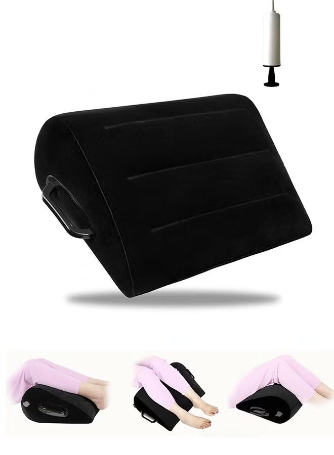 Inflatable Pillows, Leg Positioner Pillow, Portable Inflatable Pillow For Travel Camping Sleeping Foot Pillow Elevation Leg Pillows PVC Wedge Pillow Knee Cushion - Image 5