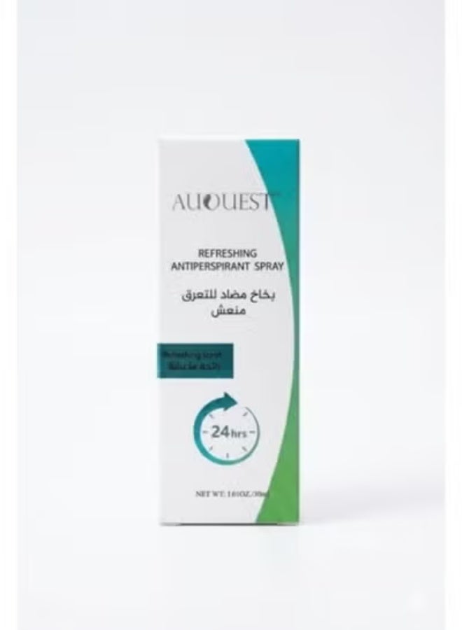 بخاخ AUQUEST المضاد للتعرق والمنعش – حماية 24 ساعة برائحة منعشة 30 مل