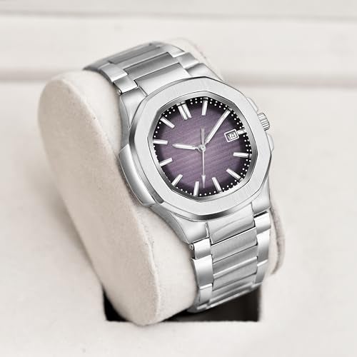 Acnos Purple Colours Plain Dial Quartz Analog Day & Date Calendar Quartz Analog Business Watch - Image 2