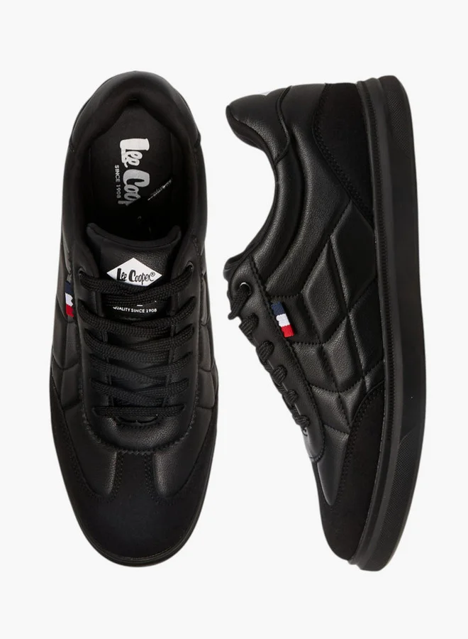 Lee Cooper Men's Solid Lace-Up Sneakers