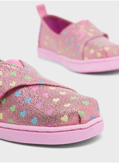 TOMS Kids Hearts Alpargata Slip-Ons Loafers  - Image 4