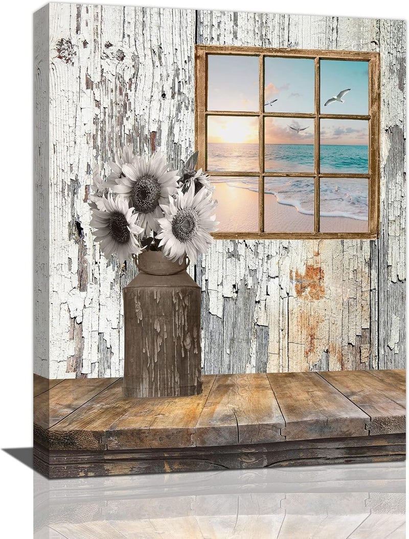 Tijuboni Rustic Farmhouse Canvas Wall Art - Image 1