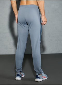 Technosport Men Solid Slim Fit Track Pants with TECHNO DRY by Styli  - Image 2