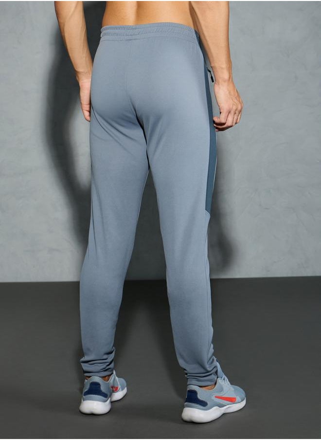 Technosport Men Solid Slim Fit Track Pants with TECHNO DRY by Styli  - Image 2