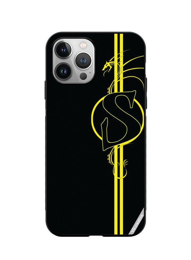 VR CREATIVE Protective Case Cover For Apple iPhone 12 Pro Max Letter S Design Multicolour - Image 1