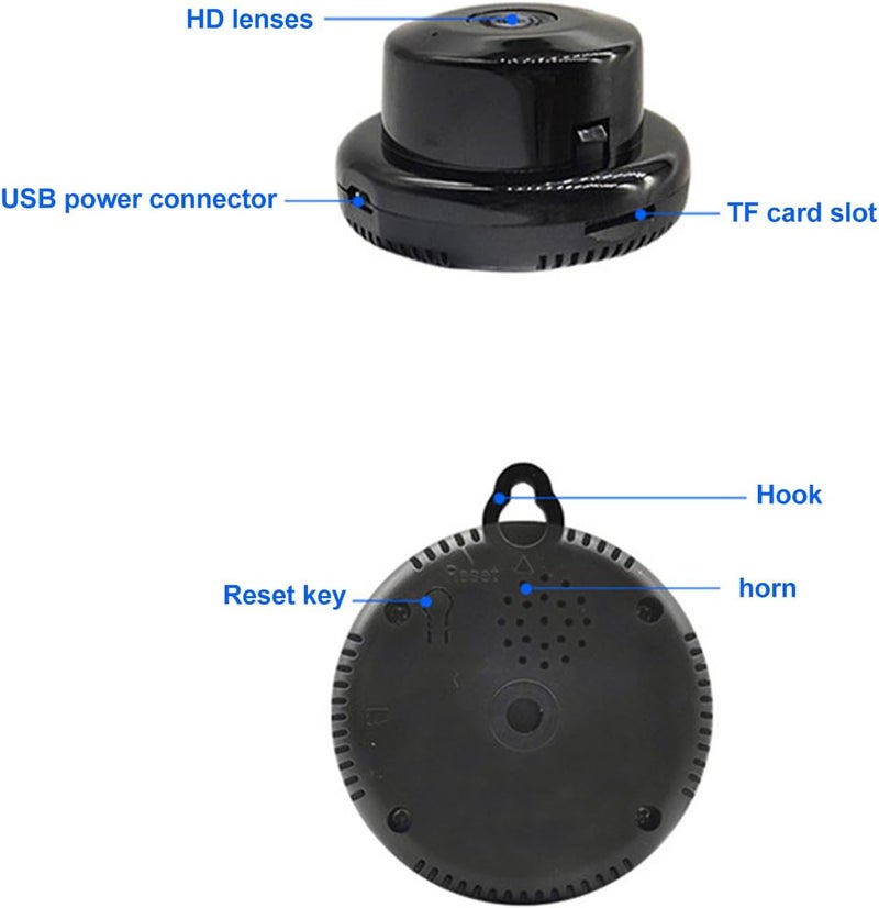 klarako Mini WiFi Camera, 1080P HD Wireless Night Vision, Smart Home Security Surveillance Camera, Baby Monitor, Home Security Camera, WiFi Surveillance Camera, HD Night Vision - Image 3